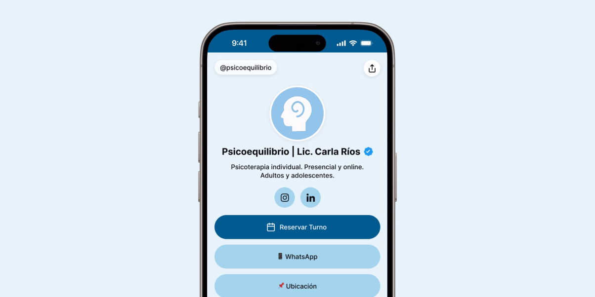 Sistema de turnos online para psicólogos - Agenda y reservas con Bioturno